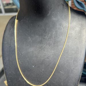 18k 5g Gold Round Link Chain 16”
