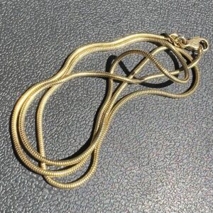 Alternative view of 18k 5g Gold Round Link Chain 16”
