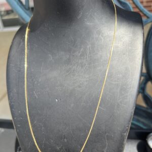 18k 2.5g Gold Box Link Chain 19”
