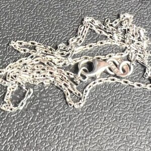 Alternative view of 14k 1.5g White Gold Link Chain 16”