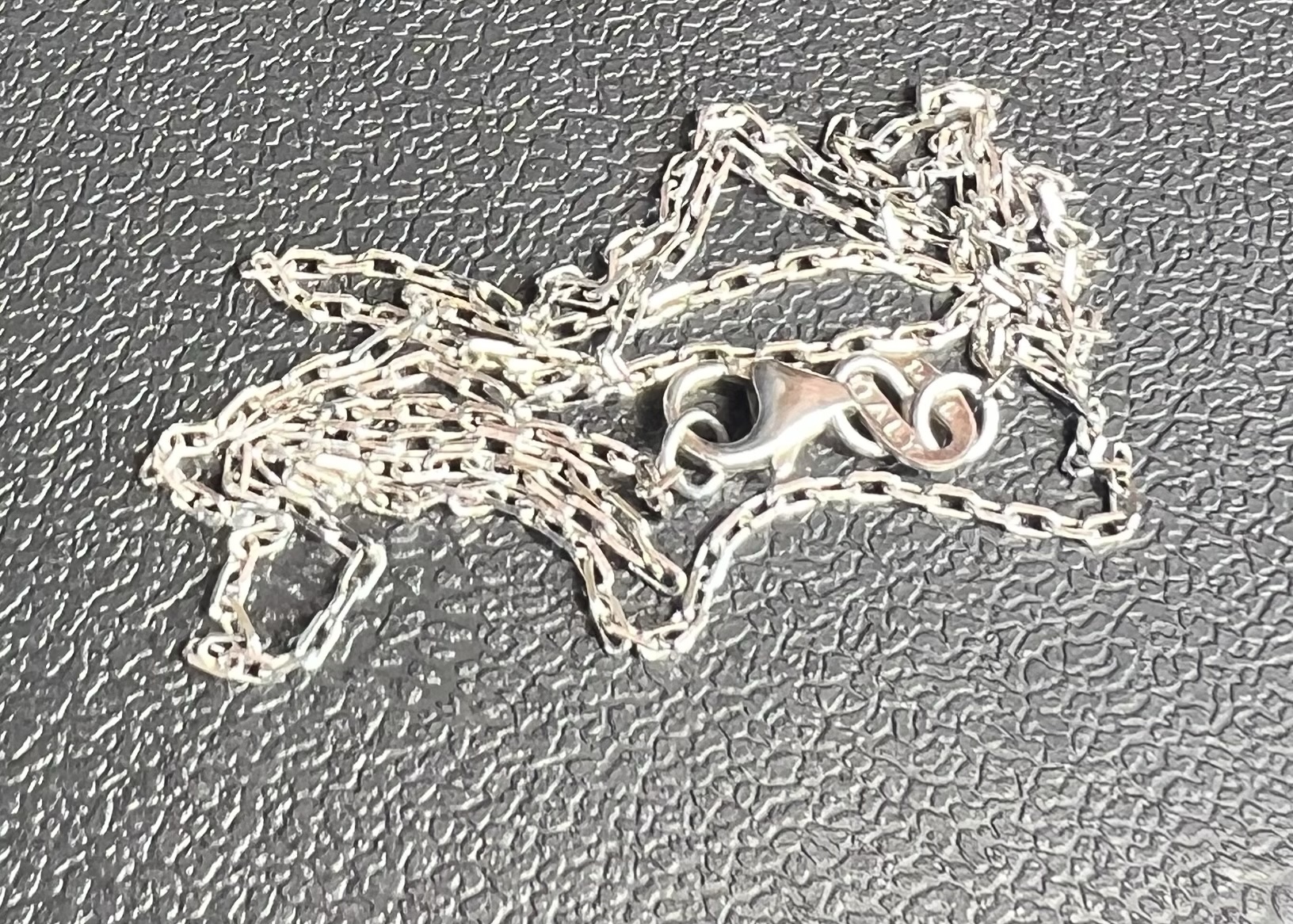 14k 1.5g White Gold Link Chain 16” - Image 2