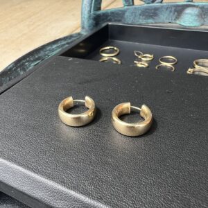 Alternative view of 14k 1.8g Gold Hoop Chunky Earrings