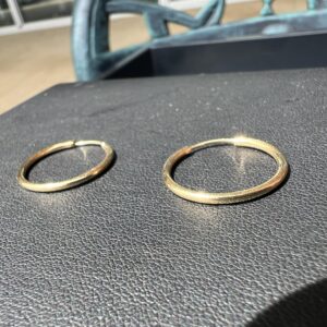 14k 1.1g Gold Hoop Earrings Thin