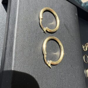 Alternative view of 14k 2.1g Gold Hoop Earrings