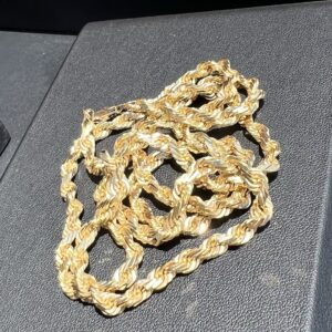 14k 50.8g Gold Rope Chain 29”