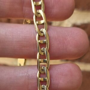 14k 13.1g anchor link bracelet- 8.25"