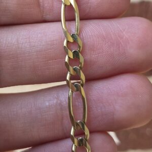 14k 6.9g figuro bracelet- 8"