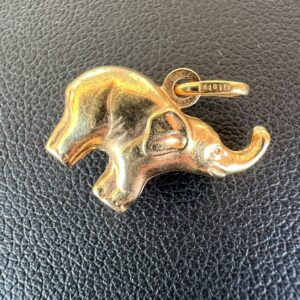 14k 1.4g Gold Elephant Charm