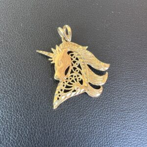 14k 2.4g Gold Unicorn Charm