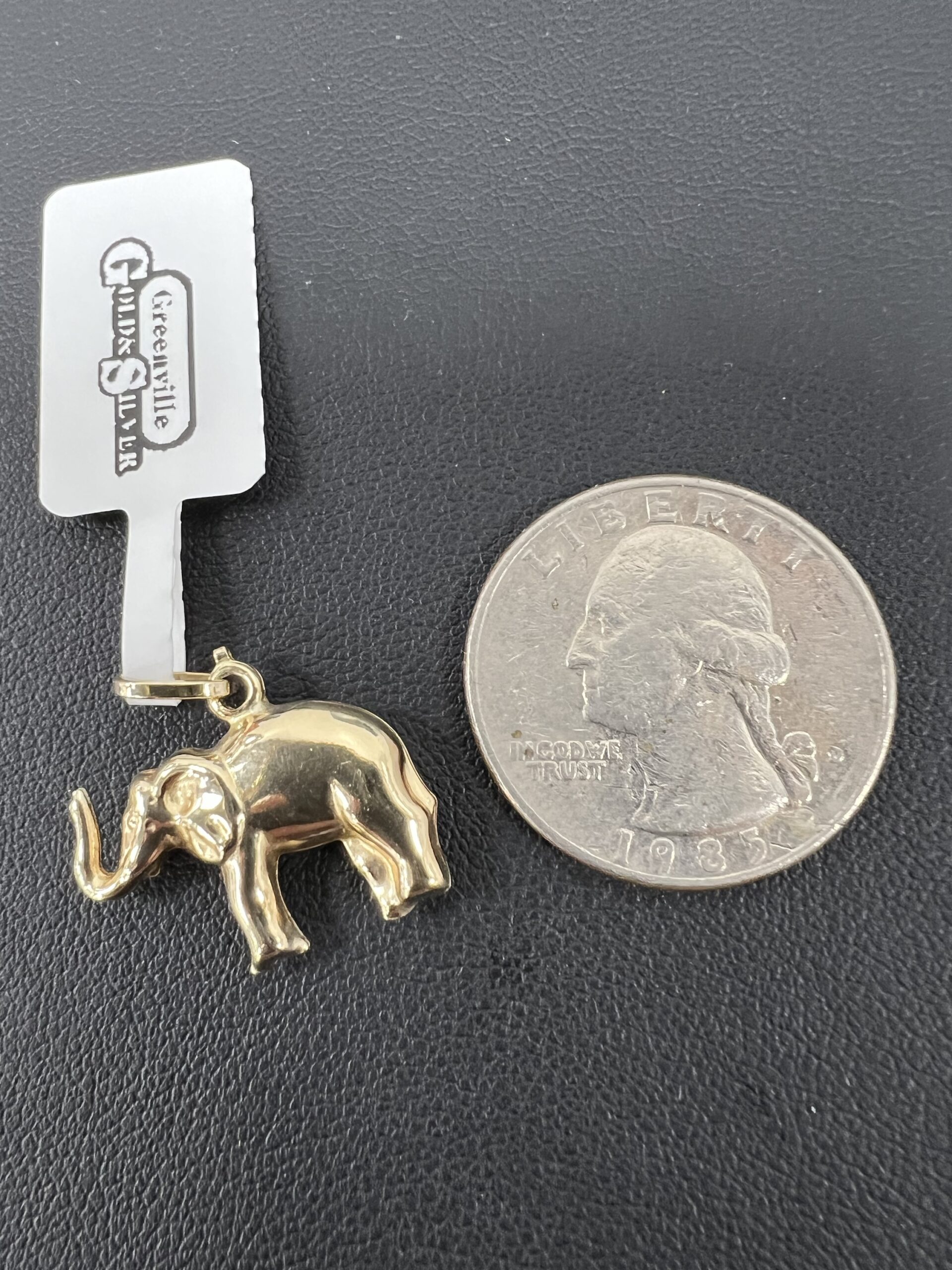 10k 1.6g Gold Elephant Charm - Image 2
