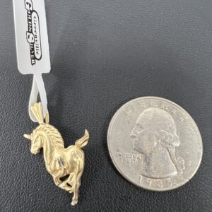 Alternative view of 14k 2g Gold Horse Charm