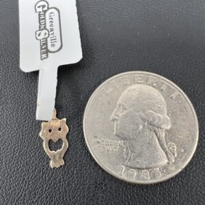 Alternative view of 14k 0.2g Gold Owl Charm