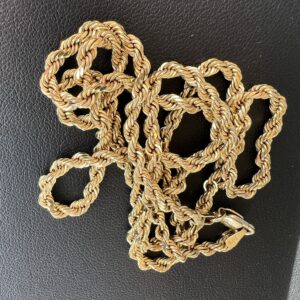 Alternative view of 10k 15.3g Gold Rope Chain 22”