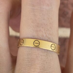 Alternative view of 18k 3.7g Cartier Love ring- sz8.25