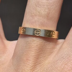 18k 3.7g Cartier Love ring- sz8.25