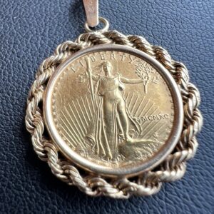 14k 4.5g Gold Pendant w/AGE Coin Pendant