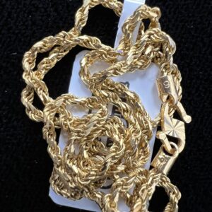 Alternative view of 22k 7.3g Gold Rope Chain 15”
