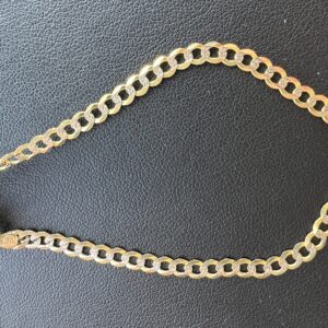 14k 3.3g Gold Cuban Bracelet 7.5”