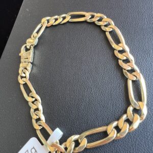 Alternative view of 10k 12.7g Gold Figaro Bracelet 8”