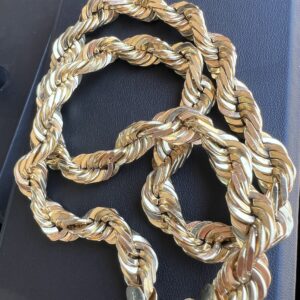 10k 173g Gold Rope Chain 22”
