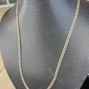 10k 7g Gold Two Tone Cuban 22”