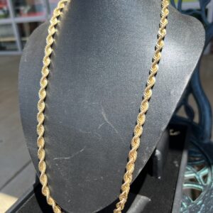 10k 25.4g Gold Rope Chain 28”