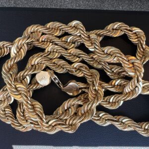 Alternative view of 10k 25.4g Gold Rope Chain 28”