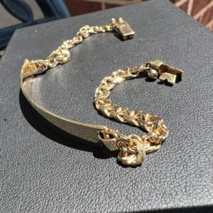 18k 14.6g Gold ID Bracelet 8.5”