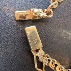 Alternative view of 18k 14.6g Gold ID Bracelet 8.5”
