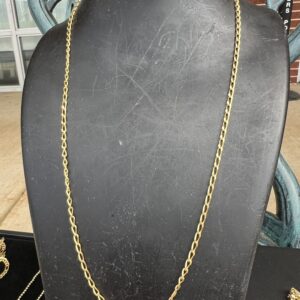 18k 7.9g Twisted Curb Gold Chain 20”