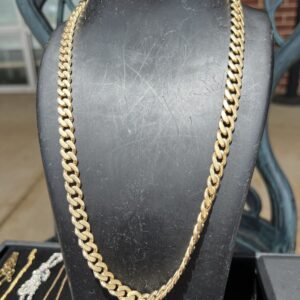 14k 35.1g Gold Cuban Chain 22”