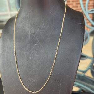 14k 2.3g Gold Cuban Chain 17”