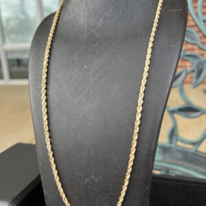 14k 18.8g Gold Rope Chain 24”