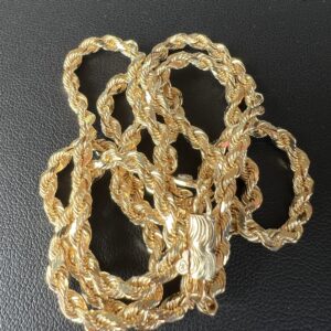 Alternative view of 14k 18.8g Gold Rope Chain 24”