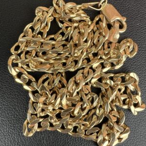 Alternative view of 14k 17.8g Gold Cuban 22”