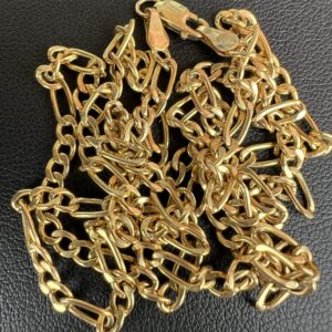 Alternative view of 10k 2.9g Gold Figaro Chain 24”