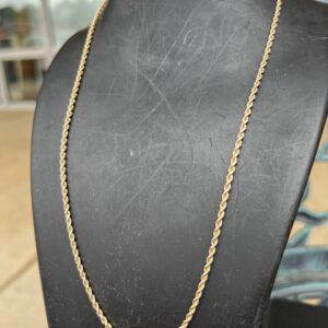 10k 4.5g Gold Rope Chain 20”
