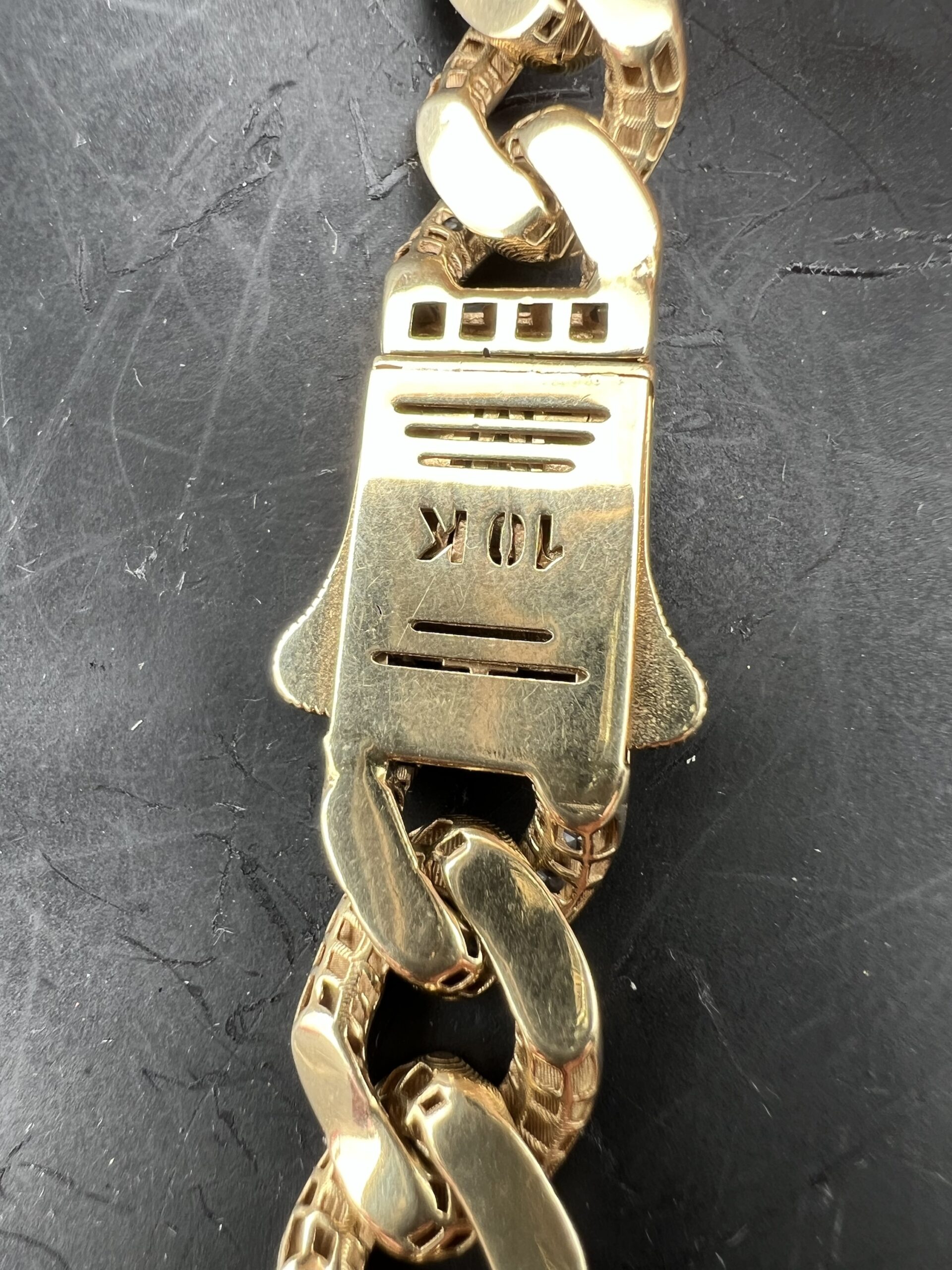 10k 39.7g Gold Cuban Monaco Chain 24” - Image 5