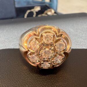 10k 9.7g Gold Ring Sz 11.25 Tcw 1