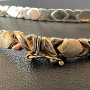 14k 9.3g Gold XO Bracelet 7”