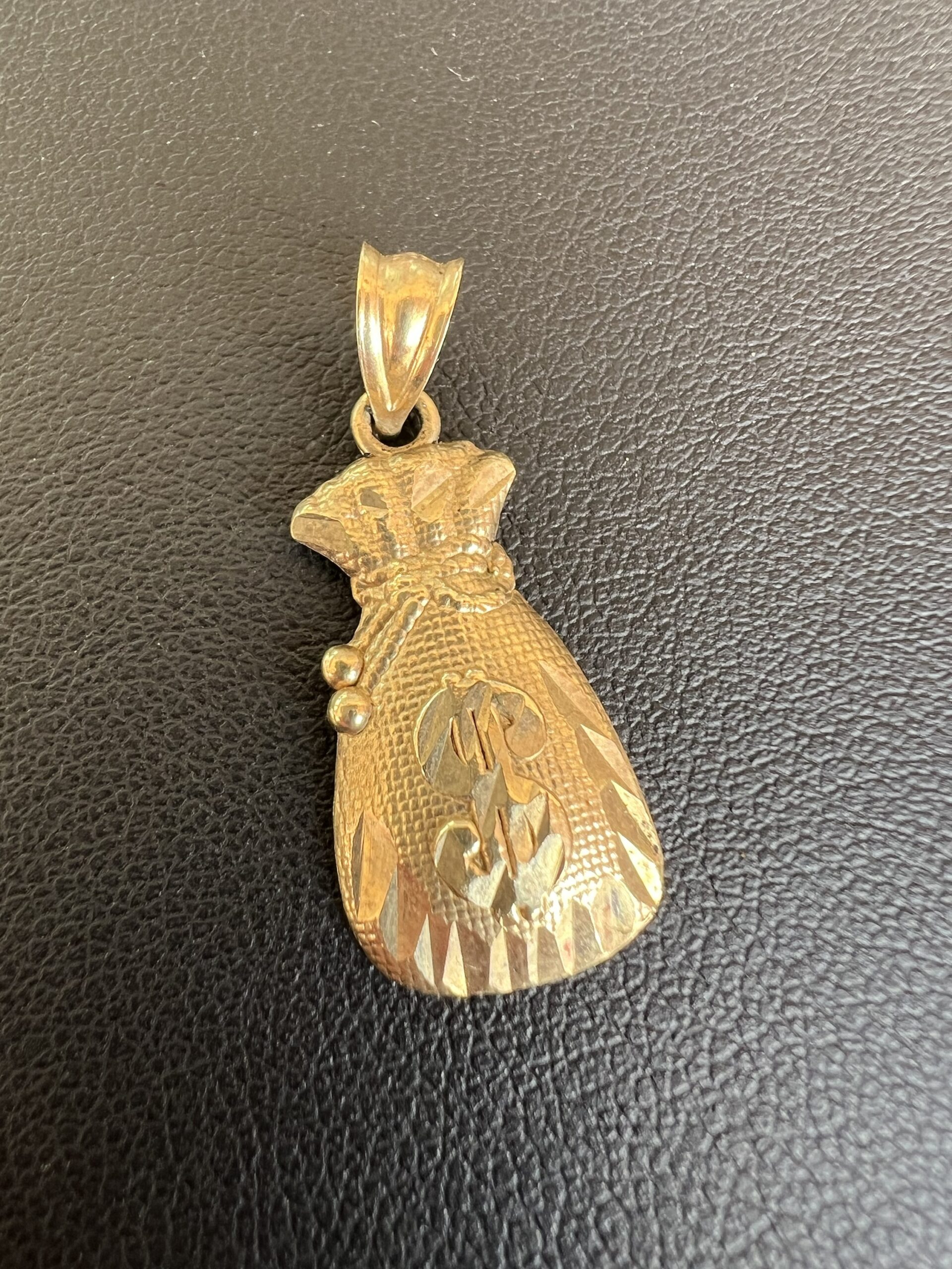 10k 1.4g Gold Money Bag Charm