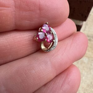 Alternative view of 14k 1.5g Gold & Precious Stone Charm