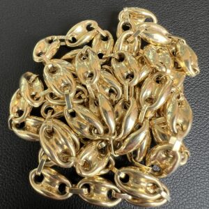 Alternative view of 10k 12.8g Gold Puff Chain 24”