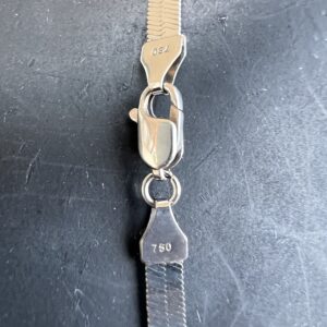 18k 7.1g White Gold Herringbone 16” - Image 3