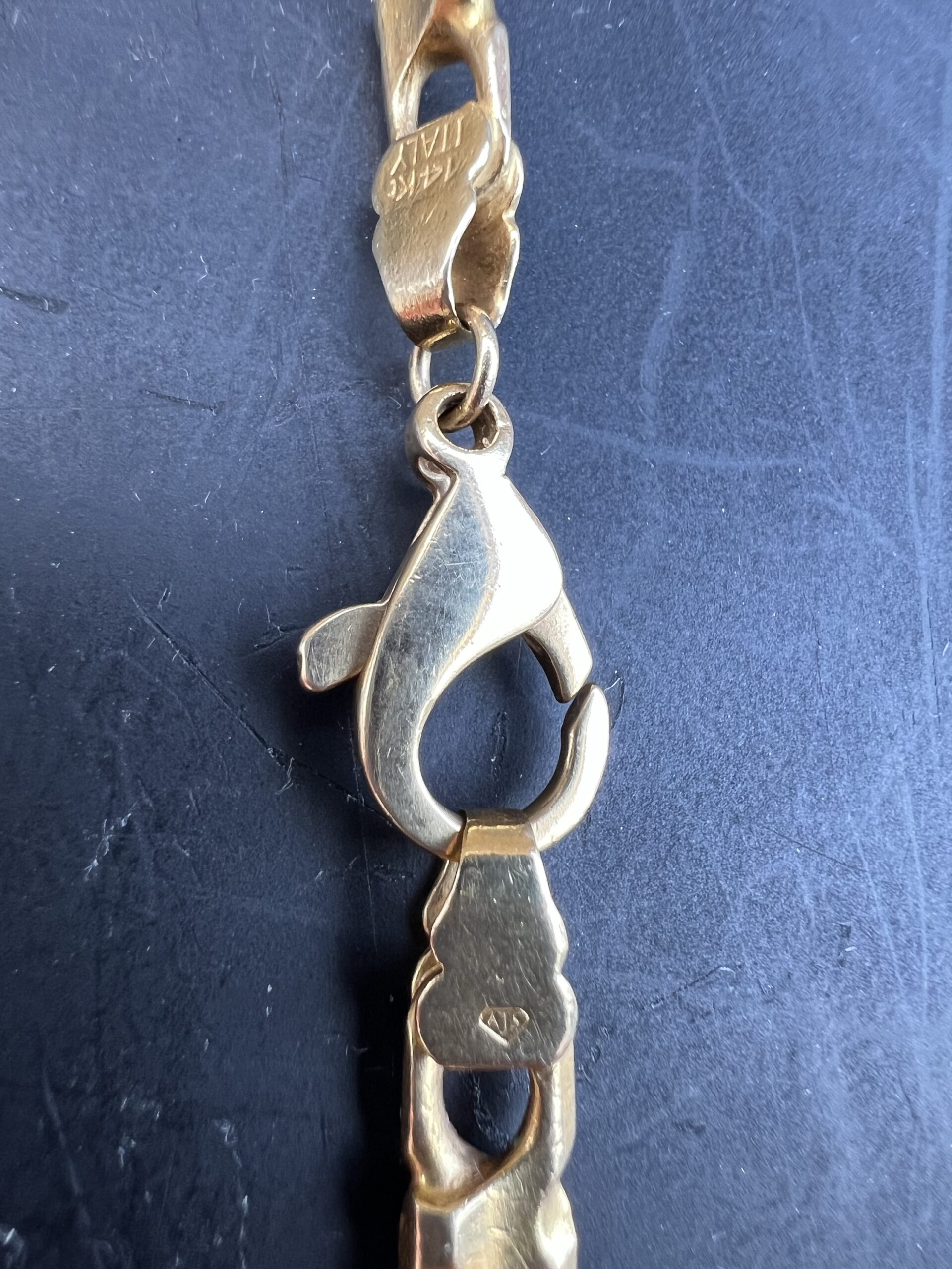 14k 53g Gold Infinity Link Chain 24” - Image 2