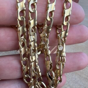 14k 53g Gold Infinity Link Chain 24” - Image 4
