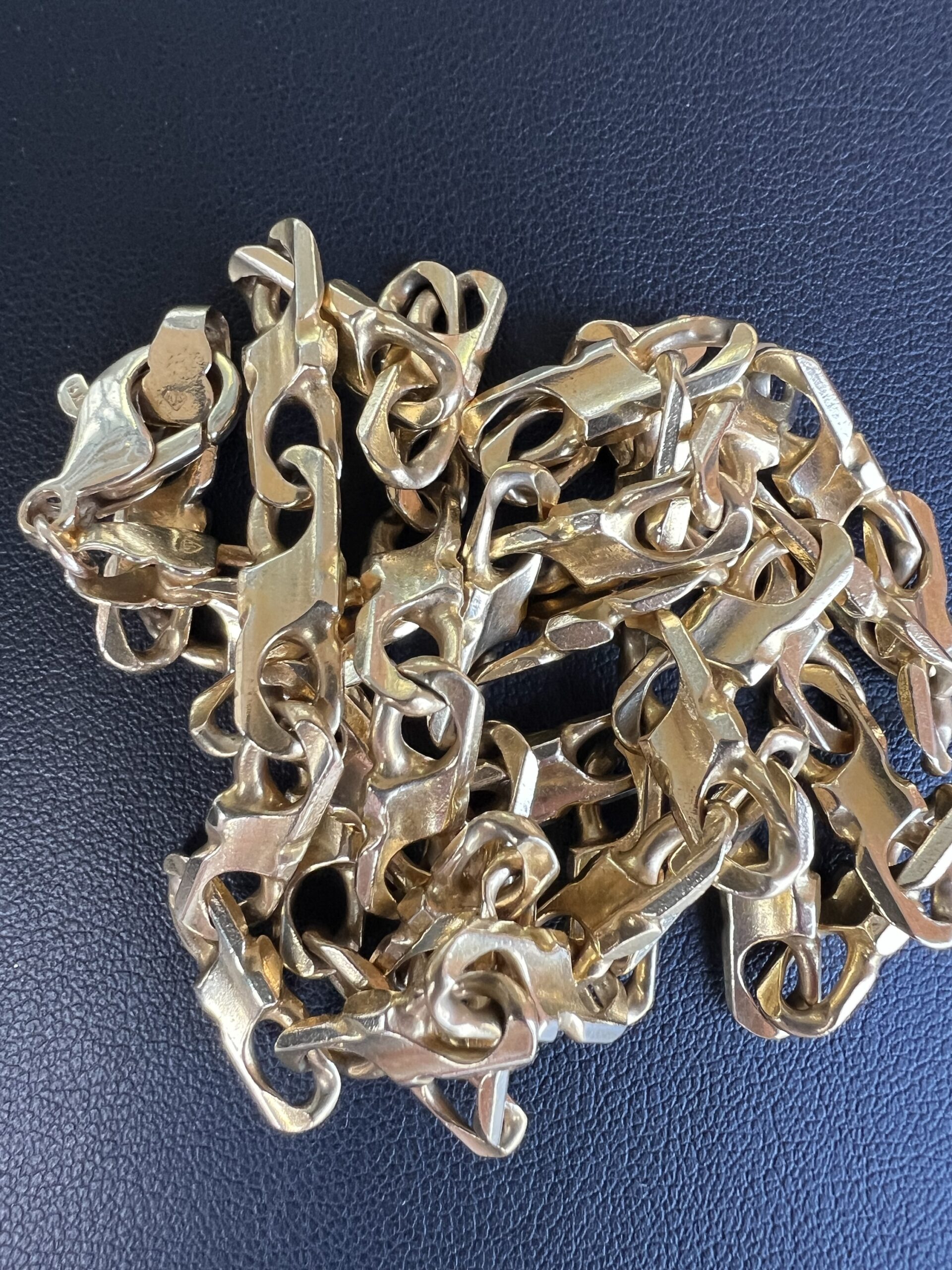 14k 53g Gold Infinity Link Chain 24” - Image 3