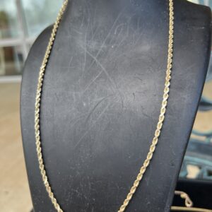 14k 14.3g Gold Rope Chain 20”