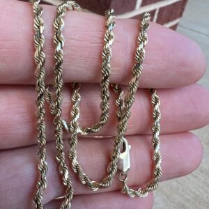 14k 14.3g Gold Rope Chain 20” - Image 3
