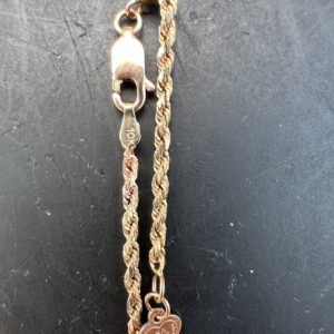 10k 4.5g Gold Adjustable Rope Chain 24” - Image 5